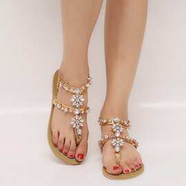 Women big size 43 44 45 46 47 flat sandal shoes 大码罗马凉鞋
