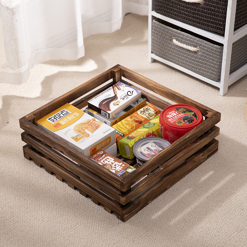 Event Cross-Border Solid Wood Storage Basket Office Desk Book Magazine Storage Basket Retro Solid Wood Display Decorative Wooden Frame Event Cross-Border Solid Wood Storage Basket Office Desk Book Magazine Storage Basket Retro Solid Wood Display Decorative Wooden Frame