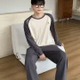 外穿长袖秋季男士家居服