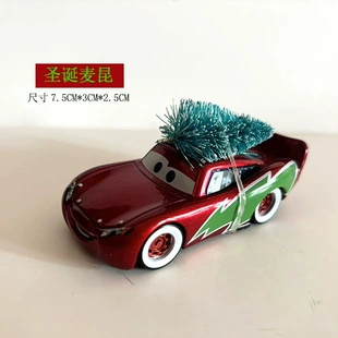 Металлическая машинка Молния Маккуин из Cars подарок на Рождество