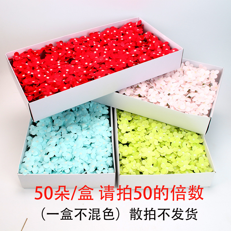 Ramo de flores de jabón de hortensias artificiales pequeñas de estilo coreano de 9 ramas con decoración y adornos en caja de regalo, envío gratis. image 5