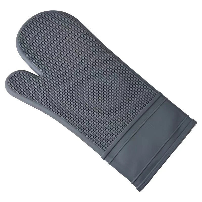 Fábrica guantes de aislamiento térmico largos en stock horno de microondas horno impermeable a prueba de quemaduras antideslizante guantes de aislamiento térmico de silicona
