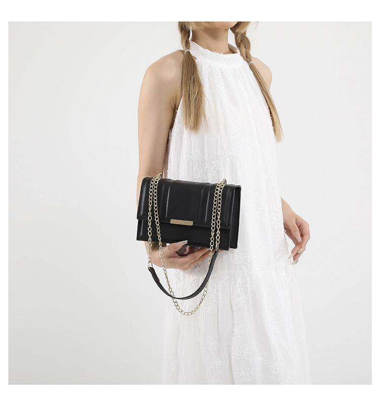 Cross-border commuting small square bag, retro chain single-shoulder bag, Korean version crossbody bag, new autumn/winter 2024 collection, women's bag undefined