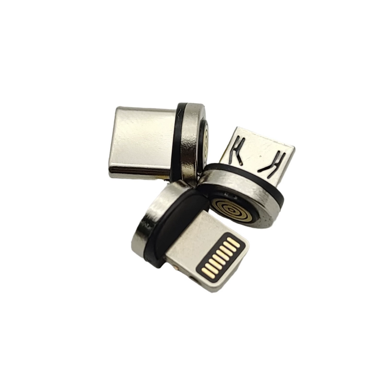 Магнитная зарядная головка с семью контактами, быстрая зарядка, подходит для Apple, Android, Type-C, Huawei, магнитный зарядный кабель.