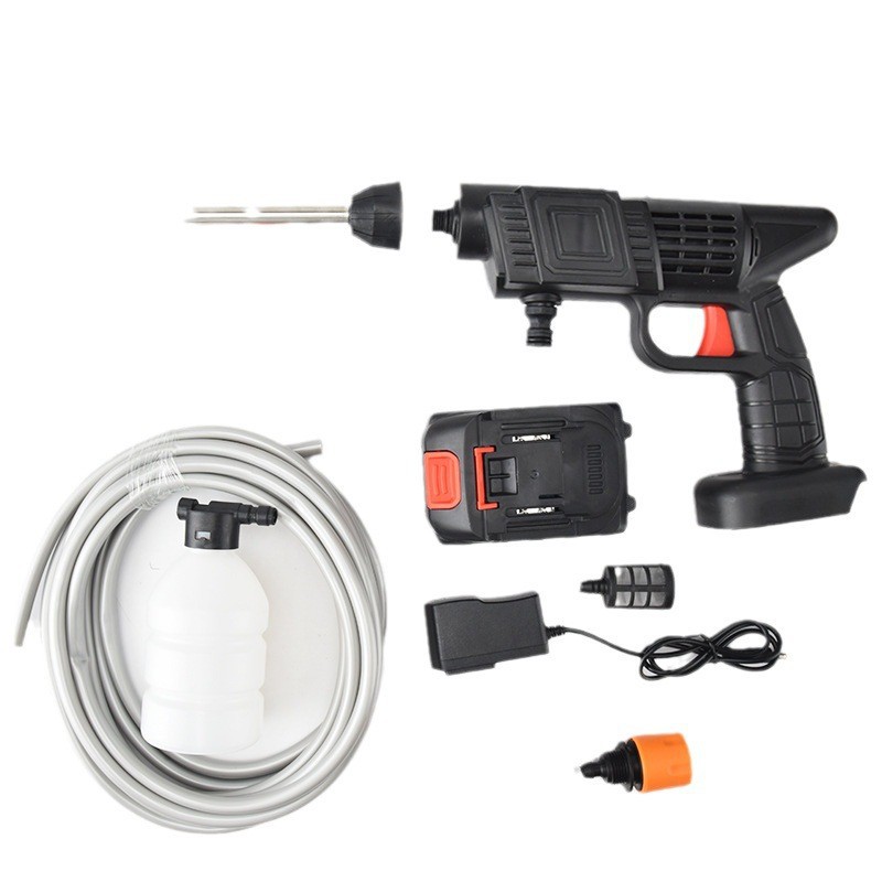 2025 lavadora de automóviles inalámbrica portátil pistola de agua de alta presión recarga de batería de litio limpieza cepillo bomba de lavado de automóviles 2025 image 6