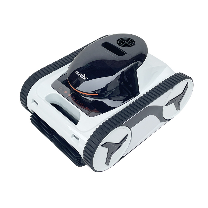 Máquina de succión de aguas residuales inalámbrica bajo el agua de la piscina de Fieland, robot de limpieza de fondo automático inteligente, control remoto de la pared de escalada