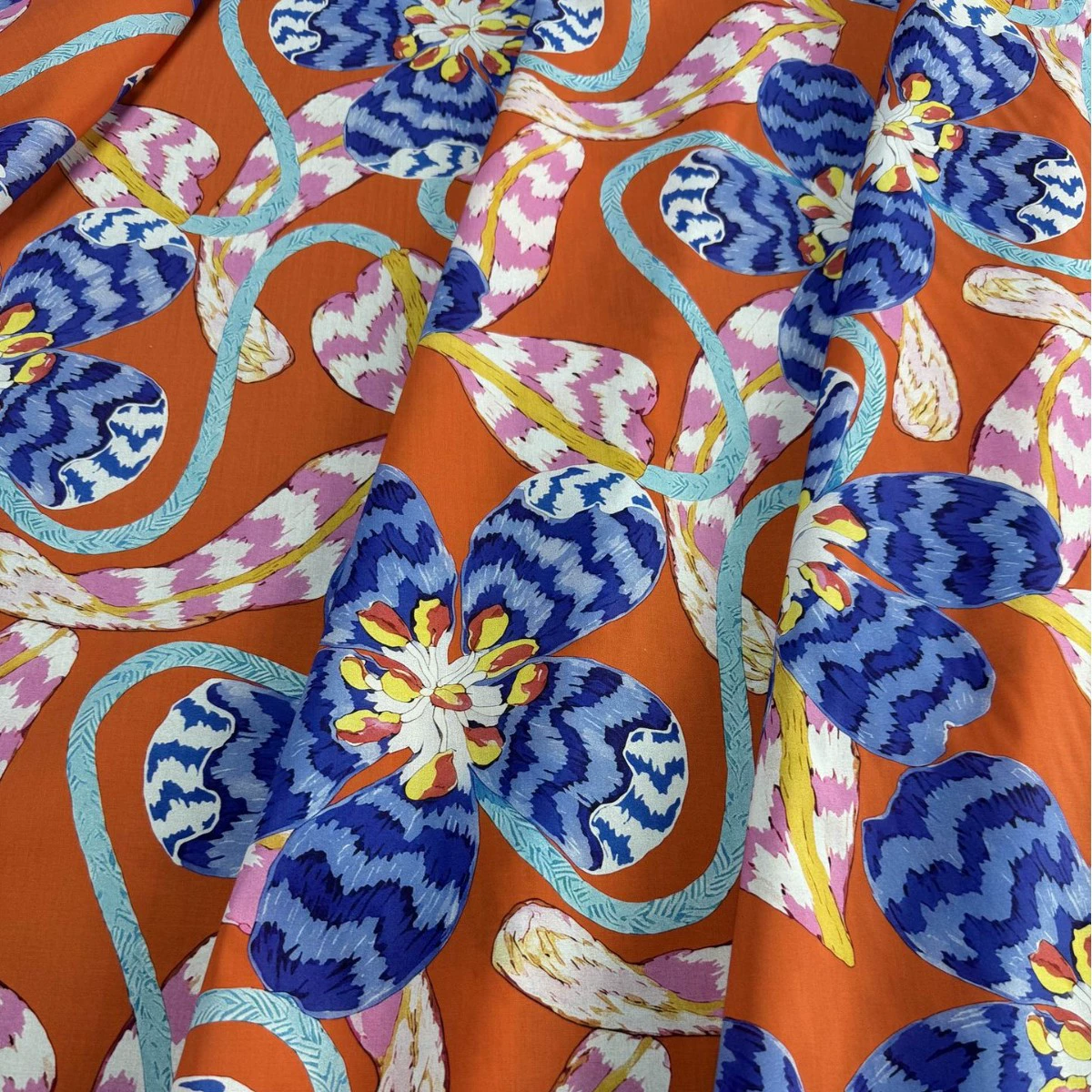 Хлопок 100-слой плотности поплин Liberty pattern Leading Lady (красная нижняя Xinjiang длинноволокнистый хлопок)