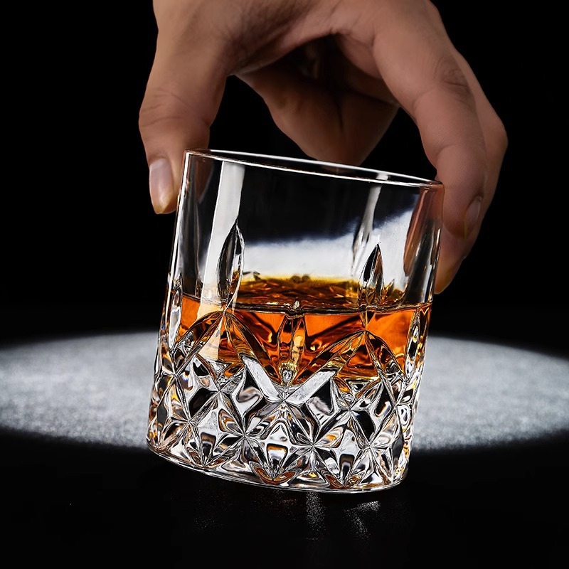 Vaso de cóctel de degustación de whisky de cristal grueso Vaso de vodka Vaso de vino Taza de cerveza clásica