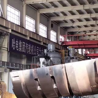 广州三鑫等离子内孔喷枪配进口设备在哈尔滨汽轮机厂现场使用