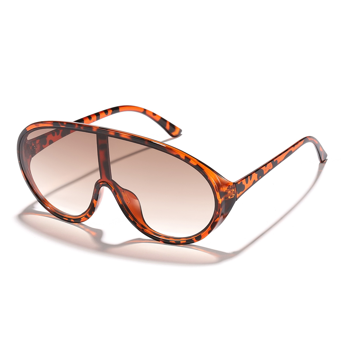 Nuevo estilo transfronterizo, personalidad, marco grande, pieza integrada, espejo de sapo para ciclismo al aire libre, celebridades de Internet, el mismo estilo, gafas de sol callejeras de moda