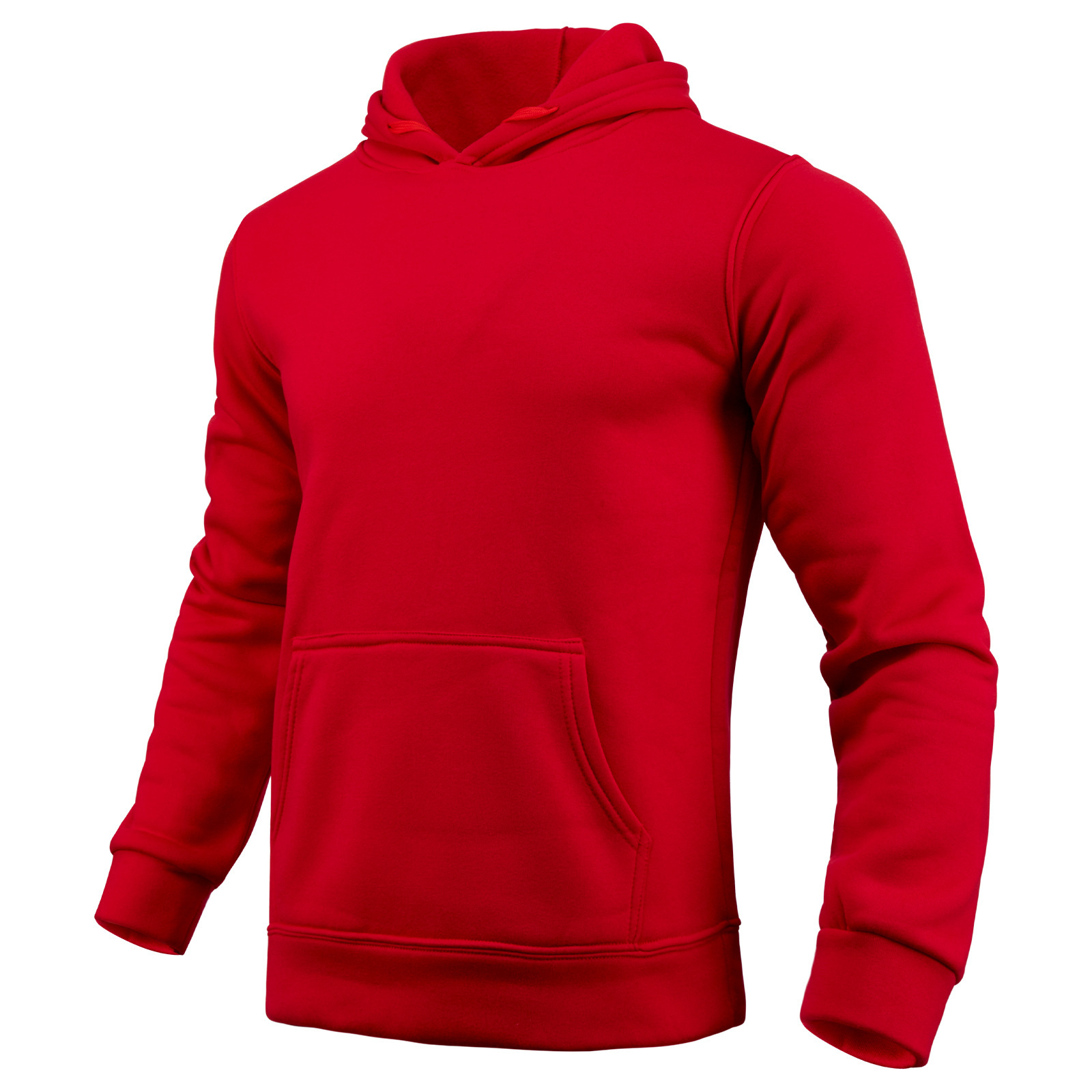 Men's Hoodie Thickened Loose Pullover Solid Colour Casual Autumn_voghion.com