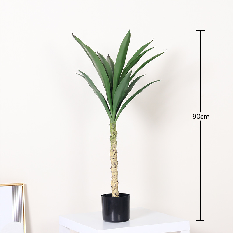 Gran planta de simulación nórdica, sala de estar de plátano para viajeros, plantas verdes falsas, plantas en macetas, ventanas para el hogar, decoración de paisajes, plantas verdes de simulación