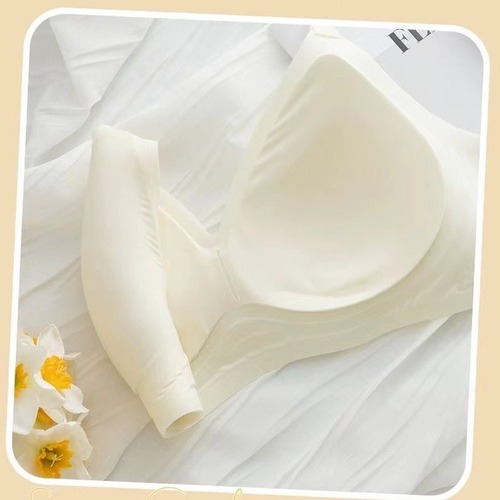 Jelly strip soft support small breast push-up seamless bra for women without rigid ring thin top support anti-sagging bra