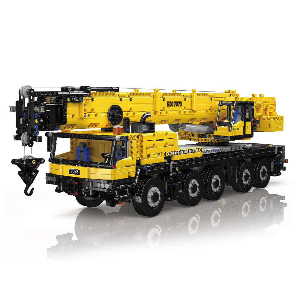 Nuevos productos de la serie de ingeniería de Yuxing 17073 17074LTM1110 grúa de juguetes de bloques de construcción de gran dificultad