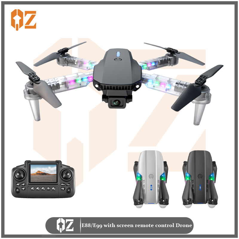 E88 E99 Drone Screen Control Remote Control Dual Camera Aerial Photography Aircraft Optical Flow Positioning Light Remote Control Aircraft Toy