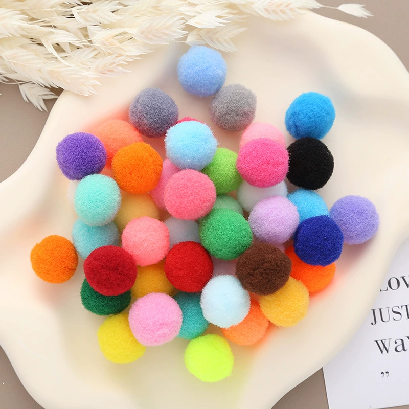 Меховой шарик из полиэстера, высокоэластичный плюшевый шарик, высокоэластичный меховой шарик, нейлоновый меховой шарик, декоративная каллиграфия и живопись, игрушка «сделай сам», меховой шарик, оптовая продажа