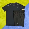 Crystal Stripe Set Black + D218 Black Shorts