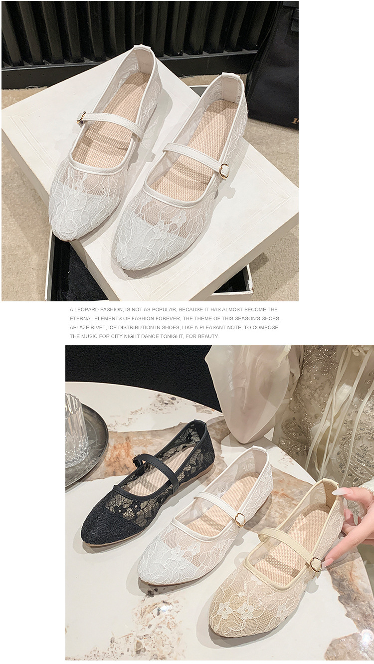 Women's Plus Size Casual Loafers Pointed Toe Flat Shoes Mesh_voghion.com