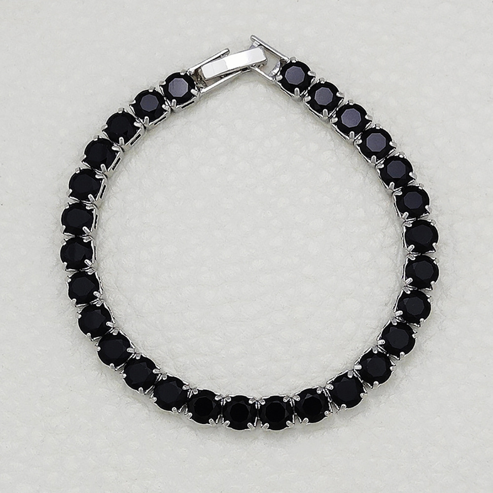 Hip Hop Tennis Armband Handstück Mehrfarbiges Zirkon Armband Damen Volldiamant Nicht verblassend S5787_voghion.com