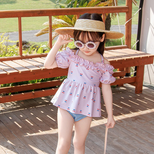 New children's swimsuit girls' baby three-piece split skirt girls' small middle children infant hot spring swimsuit