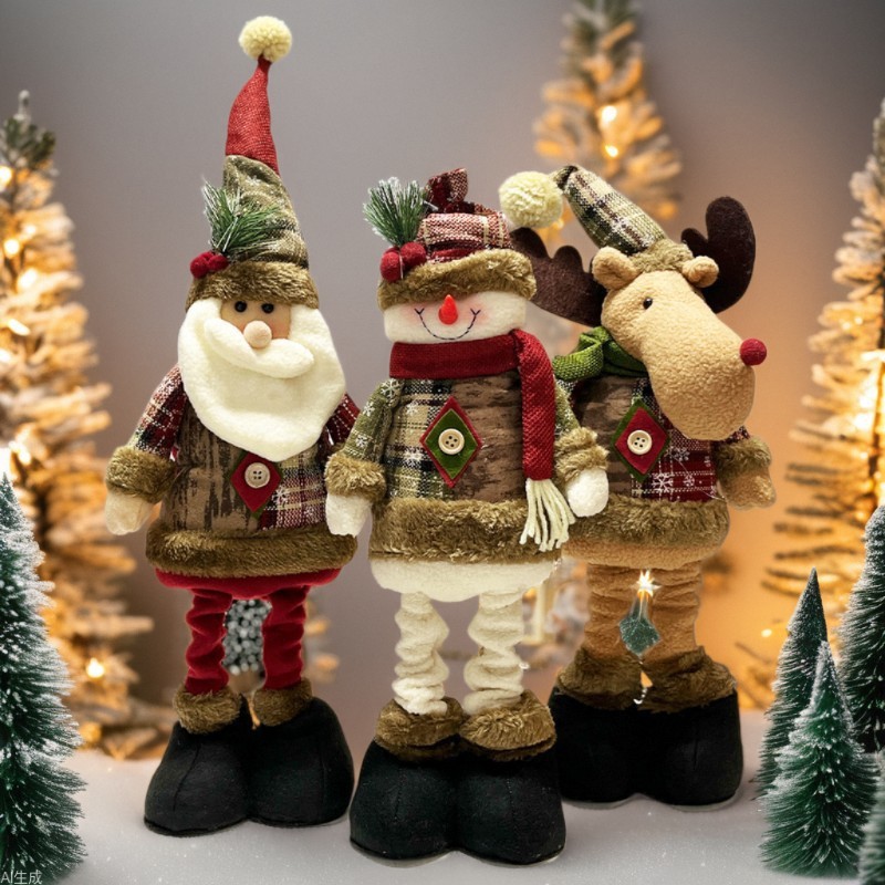 新しいクリスマス装飾サンタクロース雪だるまヘラジカクリスマスアレンジメントアマゾンクロスボーダーサプライ卸売|undefined