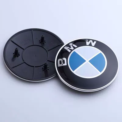 Car logo: wheel hub covers - standard-7-series-blue-and-white-model-front-car-logo-95mm-19-23-years