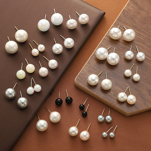 Highlighted pearl earrings, 925 silver needle, minimalist earrings, Instagram high-end, ear hole jewelry, niche, exquisite temperament