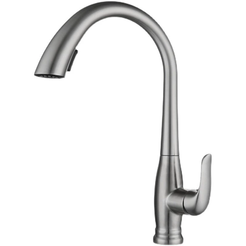 Customized stainless steel kitchen hidden pumping pumping water faucet balcony hand -sanitizer washing pots washing the dishwasher pond water tank faucet