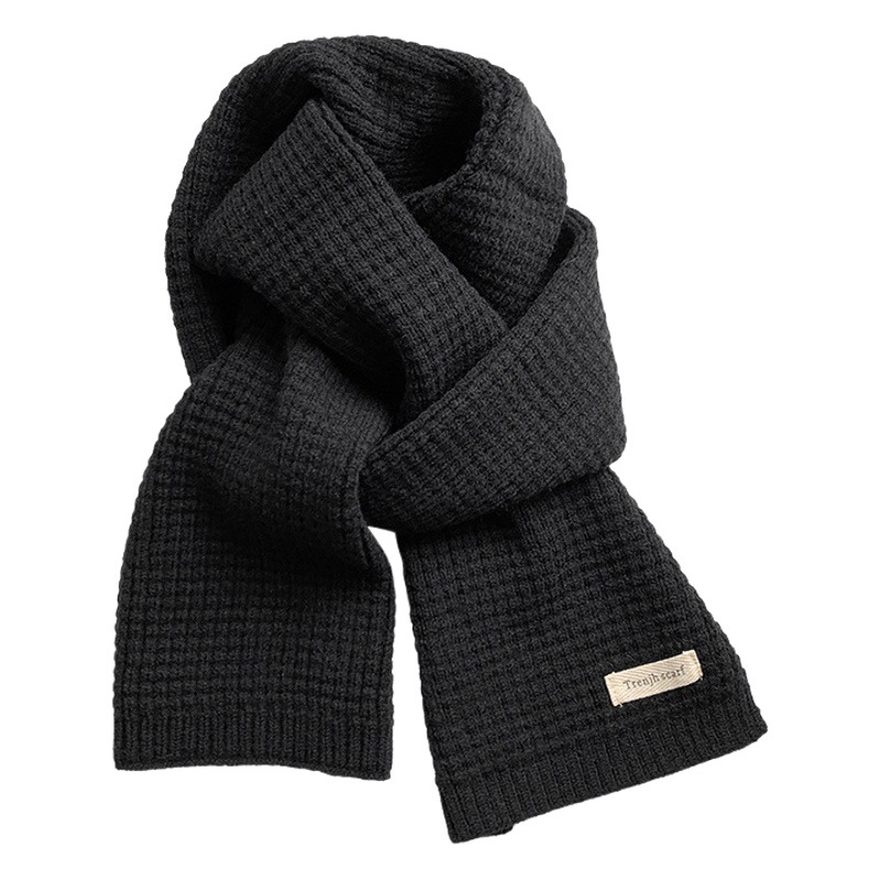 Black Scarf for Women, Winter High-End Style, Popular Winter 2026 New Model, Versatile for Students, Autumn and Winter Warm, Wholesale