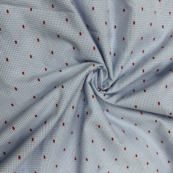 Cotton Jacquard Dots, Black Background, Yellow Dots, Blue Background, Small Fine Grids, Red Dots, Women's Shirt, Dress, Tablecloth Material