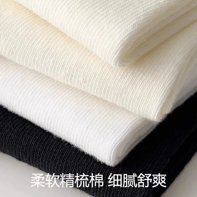 Zhuji ソックス 夏用薄手パイルソックス 万能ミッドカーフソックス 日本製産後ソックス 吸汗通気性学生ストッキング|undefined