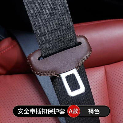 Protector, Seat Belt Extender, Seat – Seat belt shoulder pad - type-a-brown-single-packagecan-be-customized-with-logo