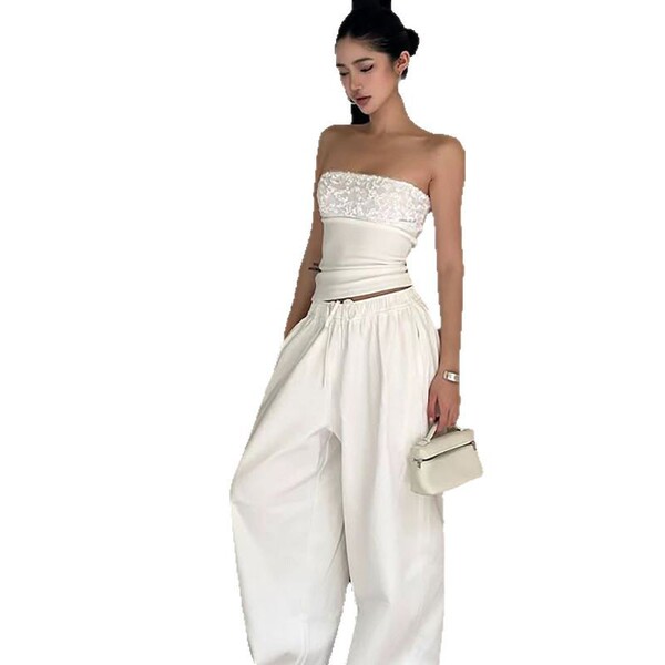 White design sexy summer tube top sleevless