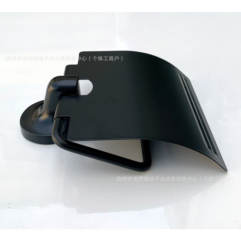 Toallas de aleación de zinc transfronterizas para el comercio exterior accesorios de baño conjunto de baño negro de seis piezas gancho de vestir barra única