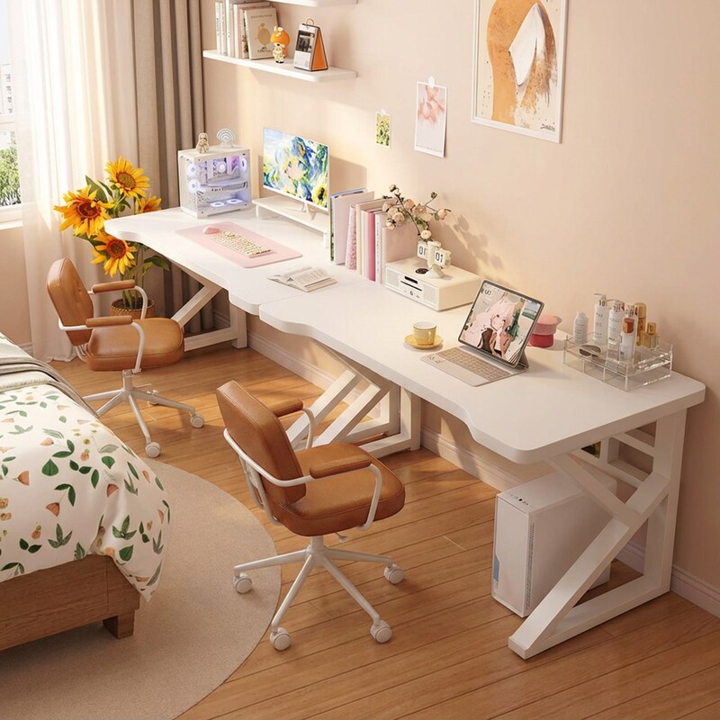 Double Table, Long Table, E-Sports Gaming Table, Bedroom Home Simple Desk, Double Desktop Computer Table, Bedside Table