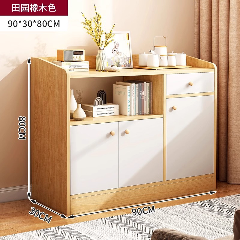 Gabinete de té casero contra la pared armario armario pequeño armario de sala de estar armario pequeño armario de almacenamiento armario de comedor