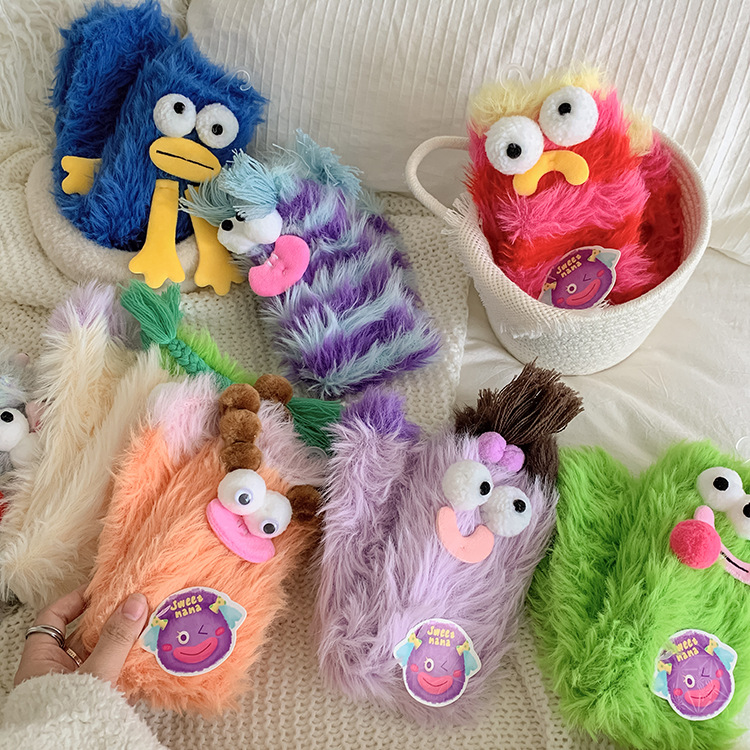 Title 3, Calcetines de lana coralina para mujer, calceti...