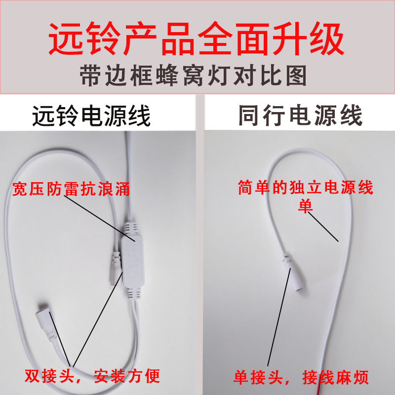车库灯六边形蜂窝灯110v洗车店贴膜吊顶汽车美容工位灯中山灯具|undefined