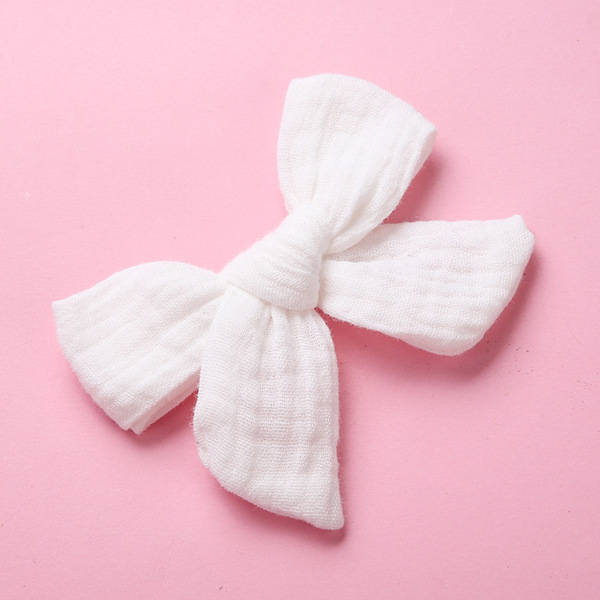 Cotton children's hairgrip with bow
