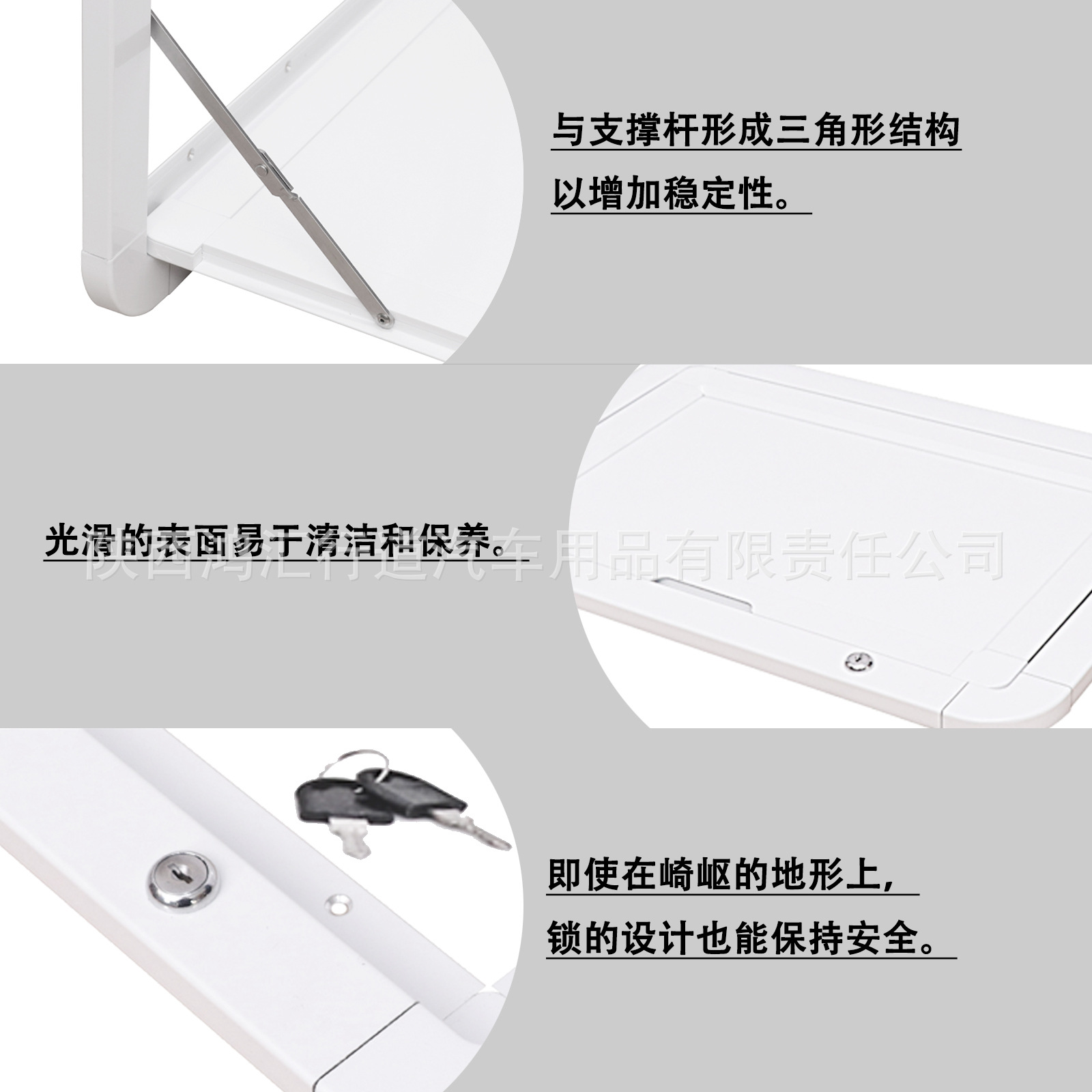 Rv Modified Exterior Wall External Foldableing Table Aluminum Alloy External Rv Dining Table Foldableing Lockable Storage Rack Table