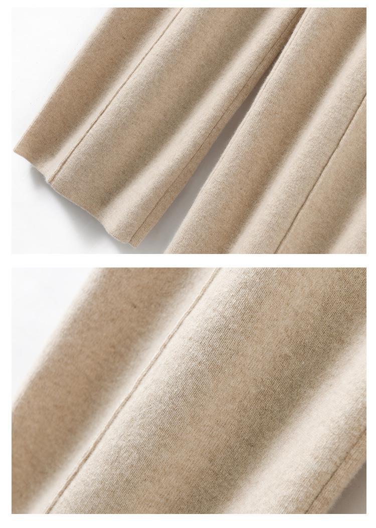 Straight slacks Baggy slimming slacks