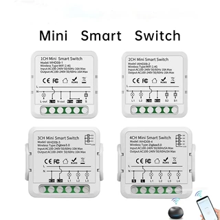 涂鸦智能开关WiFi迷你多路暗盒通断器Zigbee开关app定时语音控制