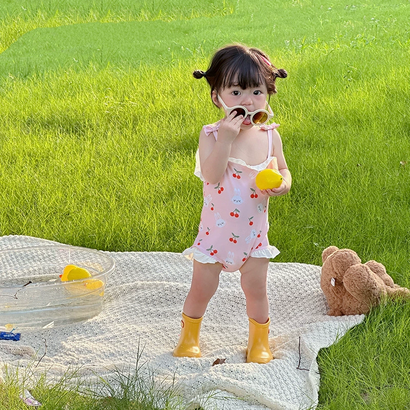 25 летний новый детский кролик с купальным костюмом для малышей мультяшный купальник