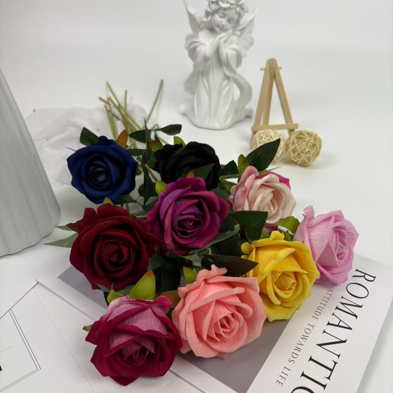 Simulación de tela de teril rosa rosa perla rosa casa hotel boda día de San Valentín rosa decoración de pared de seda