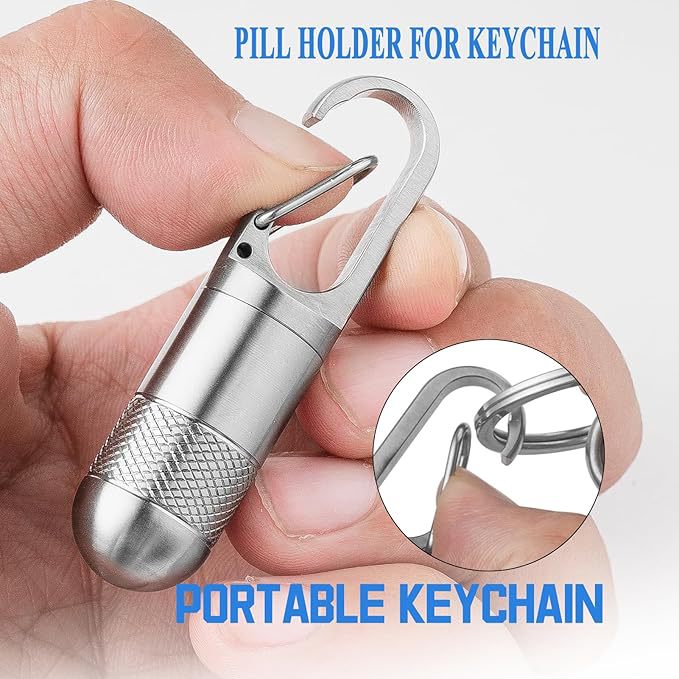 Mini botella de medicina de acero inoxidable a prueba de humedad a prueba de agua almacén portátil tamaño pequeño caja de medicina caja de pastillas piezas botella de almacenamiento a prueba de polvo