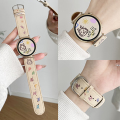 華為gt4/gt5バンド本革腕時計watch4/3pro腕時計バンド41 mmgt3/2女性の新製品を適用する