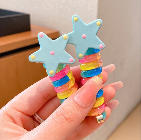 Línea telefónica trenzada transfronteriza, anillo para el cabello, perla, cabello trenzado recto, artefacto femenino, cola de caballo alta, burbuja, cabello trenzado, cuerda, accesorios para el cabello