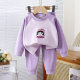 Children's autumn clothes long pants warm padded bottoming large boys and girls baby de velvet slender shoulder underwear suit wholesale