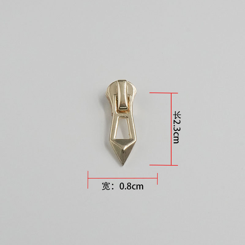批发金属拉链头 3号拉链头浅金拉头拉片箱包拉链拉扣头5号拉链头|undefined