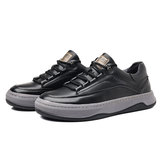 Кроссовки, трендовая спортивная универсальная повседневная обувь для отдыха, из натуральной кожи, осенние, мягкая подошва